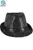 CAPPELLO PAILLETTES NERO